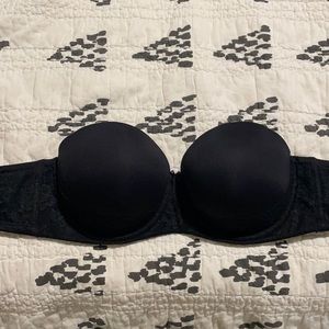 Torrid black multi-way strapless push up bra